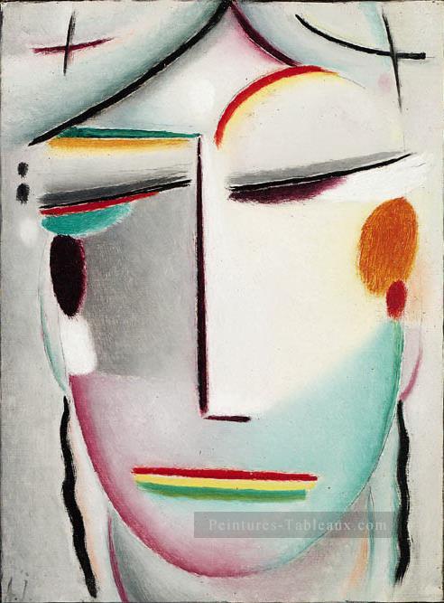 sauveur s face lointain roi bouddha ii 1921 Alexej von Jawlensky Expressionism Peintures à l'huile